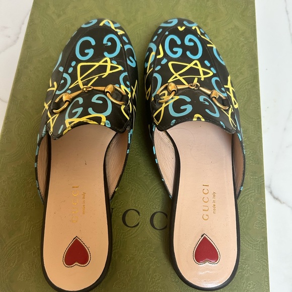 Womens Gucci ghost mules - Picture 3 of 5